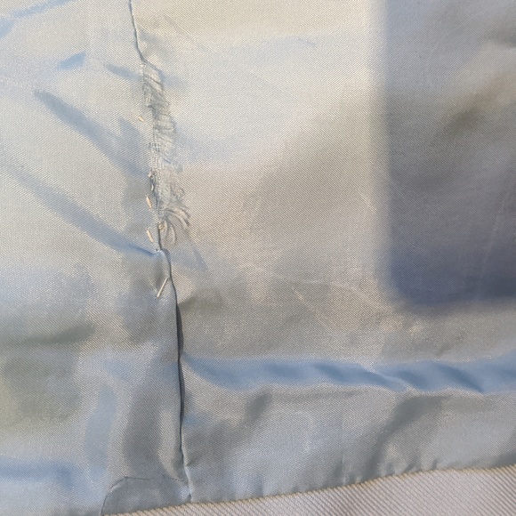 Vintage 70's baby blue shirt trench coat by Surrey Classics - Picture 9 of 9